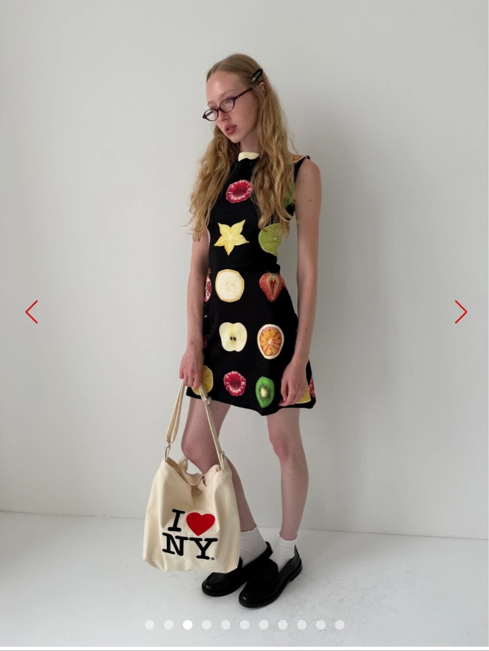 Lisa Says Gah x Tyler McGillivary Dottie Dress Fruit Slice NWT XL - Picture 5 of 6